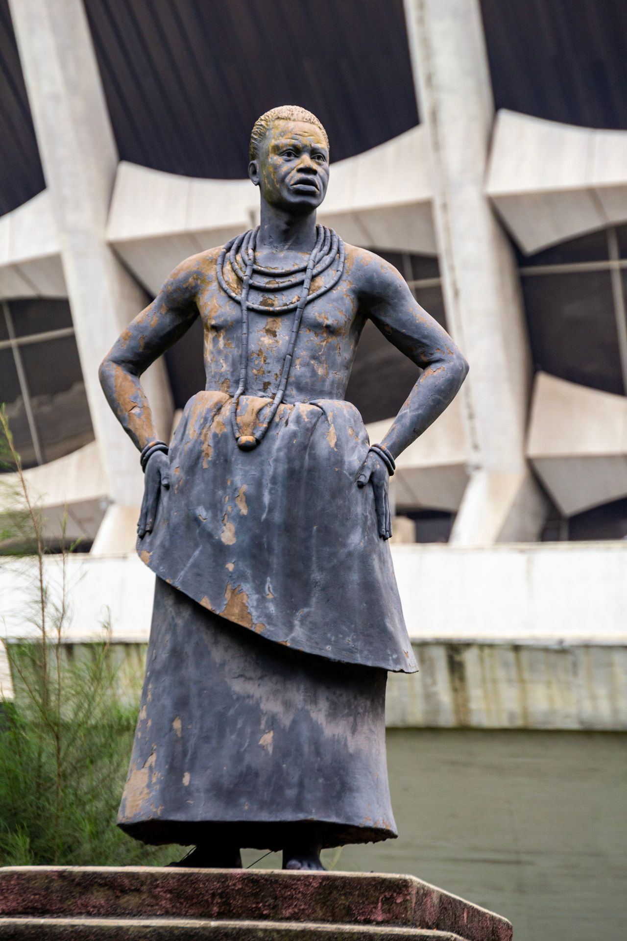 Plaza art exhibit